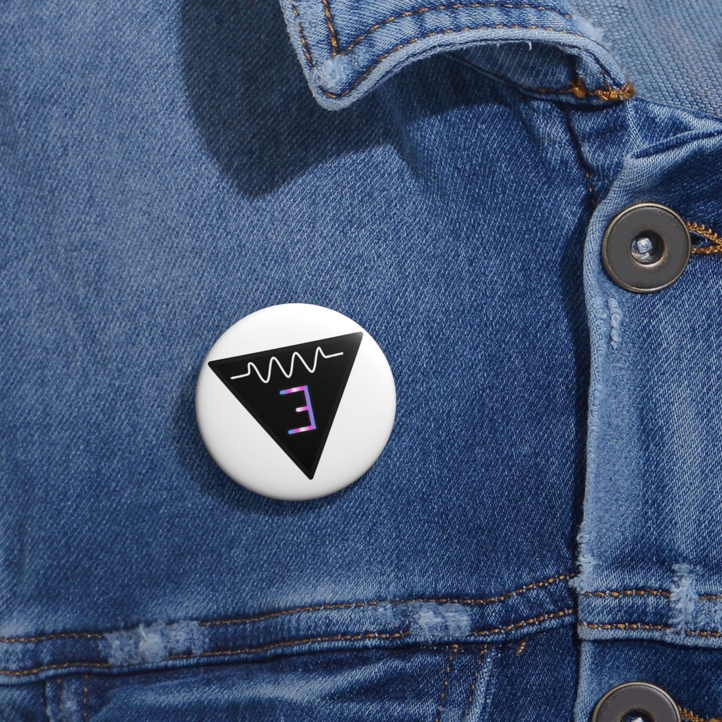 Resist and Exist Pin Button trans flag no words