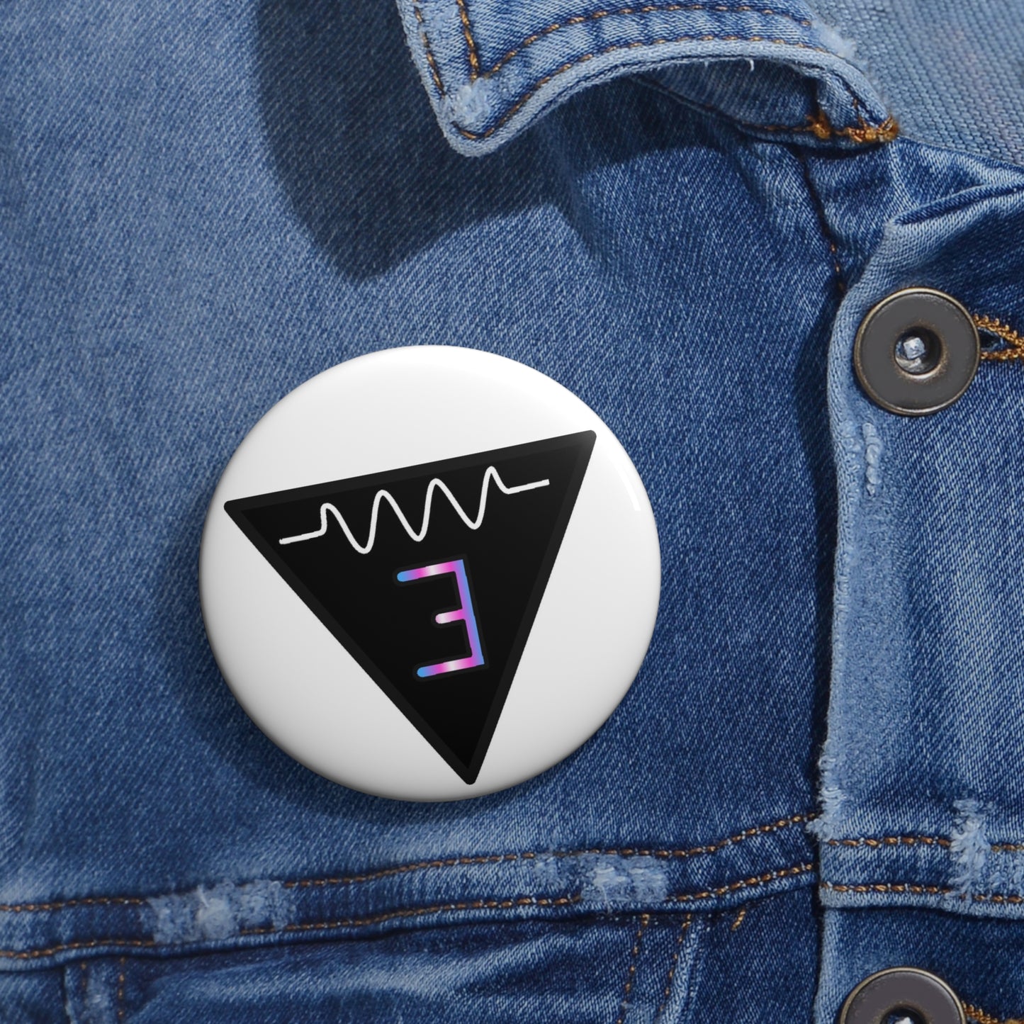 Resist and Exist Pin Button trans flag no words