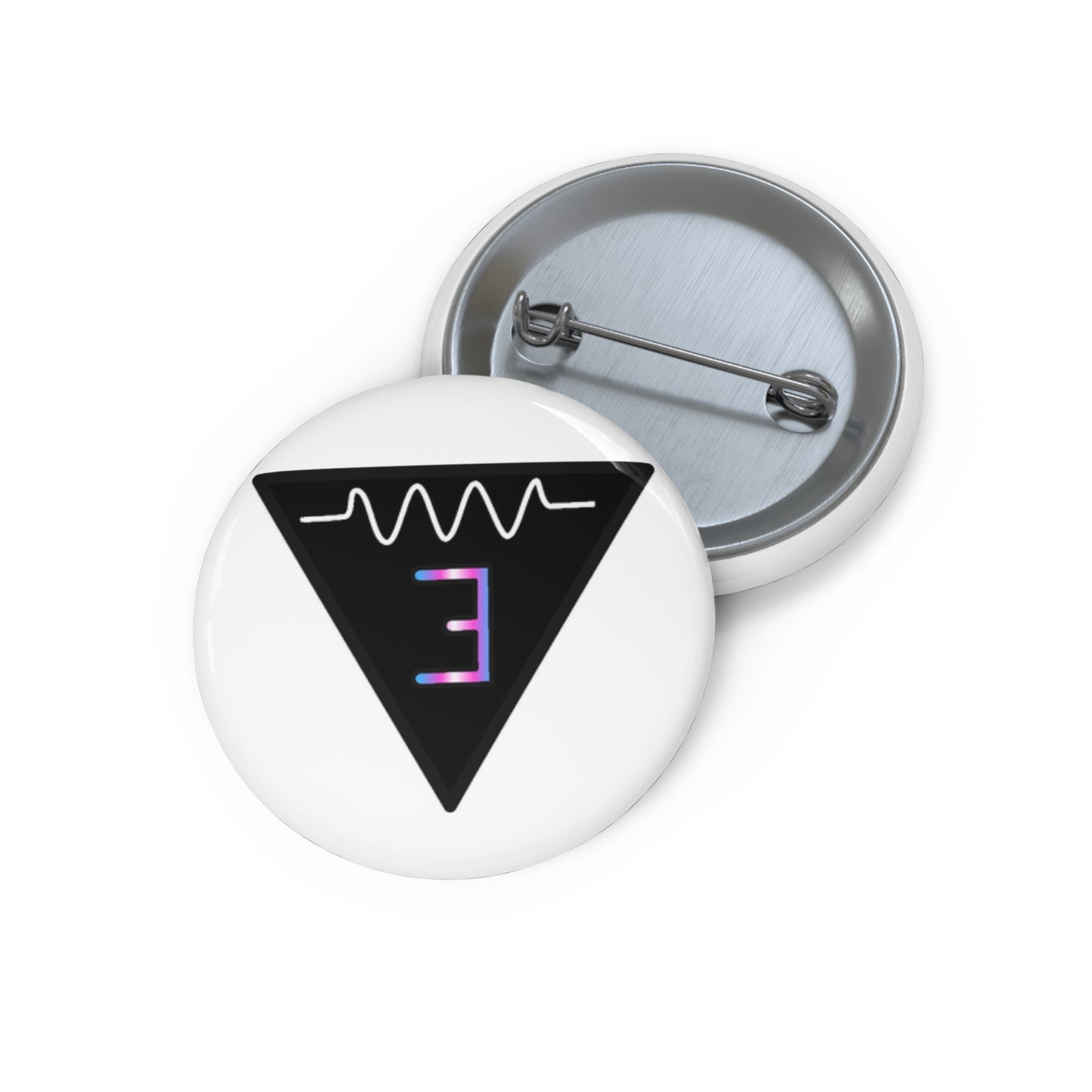Resist and Exist Pin Button trans flag no words