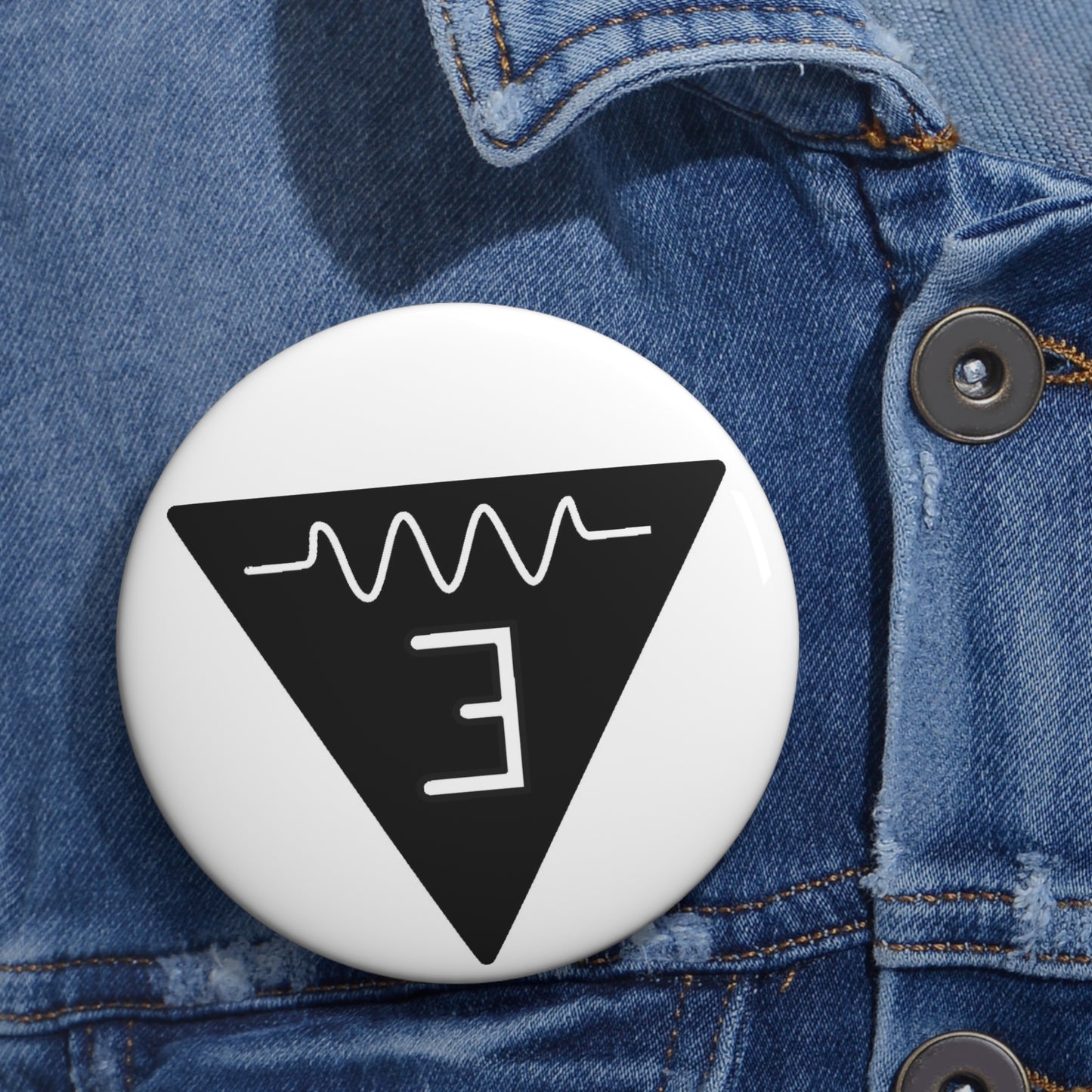 Resist and Exist Pin Button minimalist