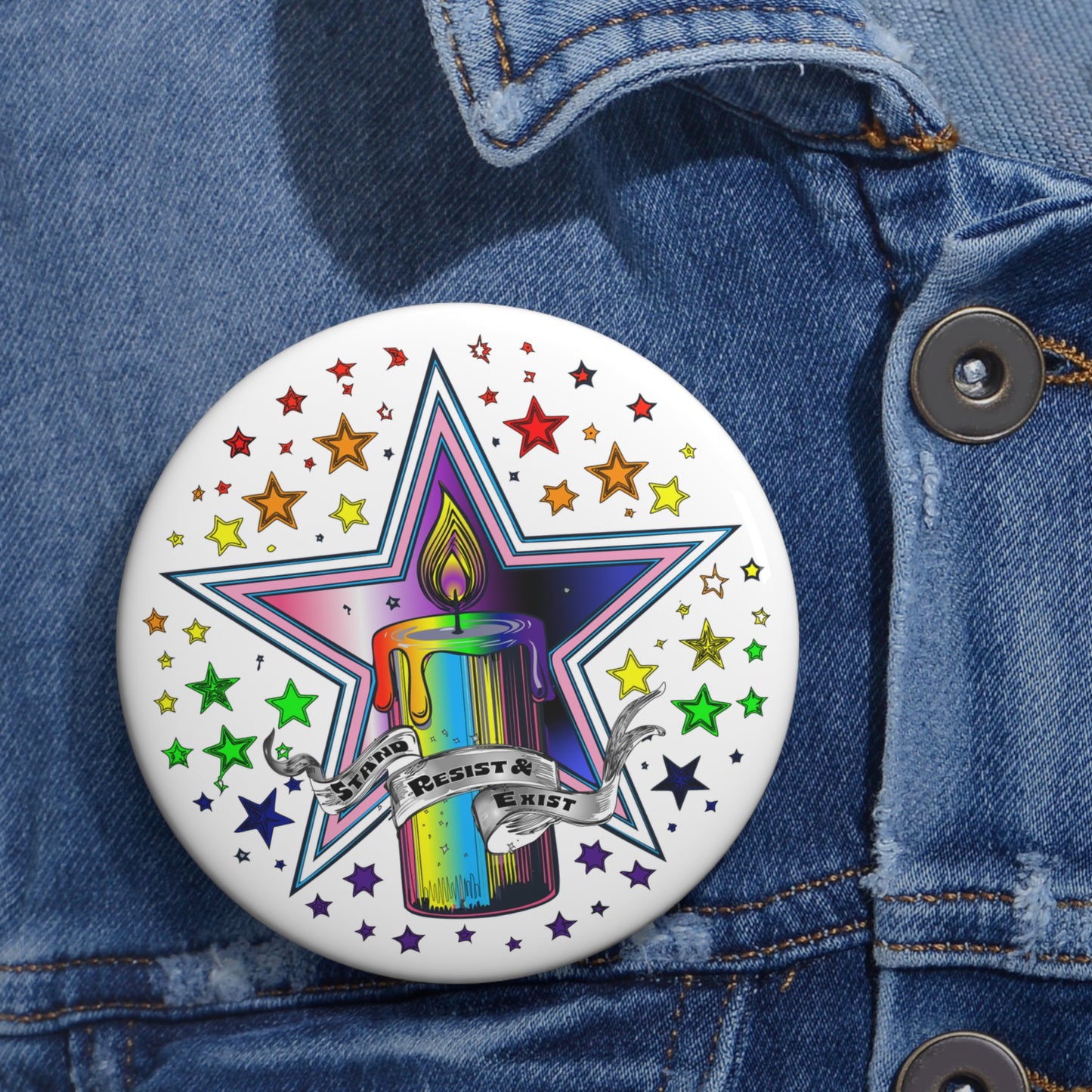 Pin Buttons - "Stand, Resist & Exist - Hope Edition"