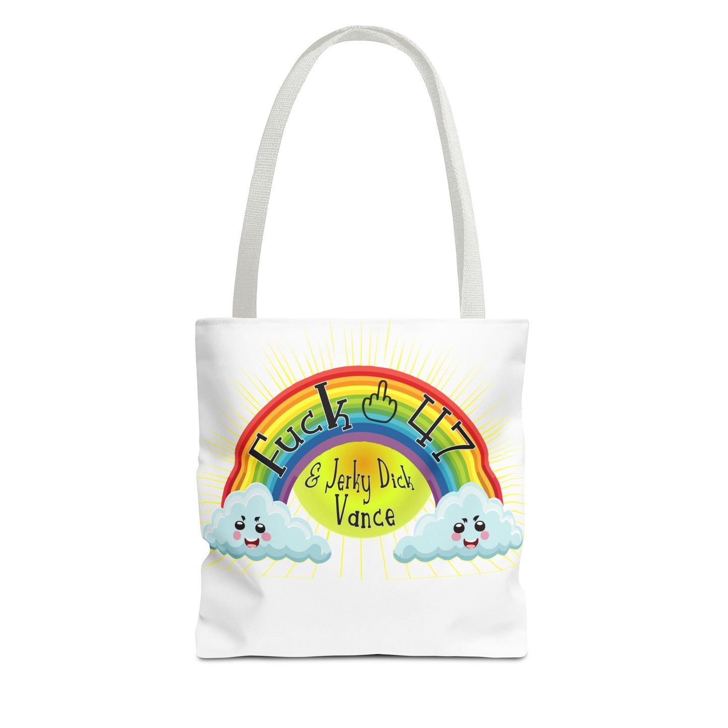 Tote Bag - 🌈 F* 47: Rainbows, Rage, and Resistance** 🌩️